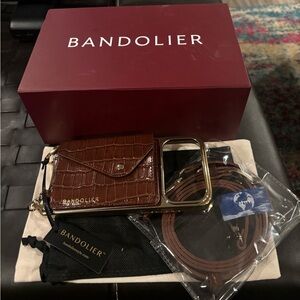 Bandolier Set - iPhone 17 Pro Max Remi Magnet Card Wallet + Wallet Brown